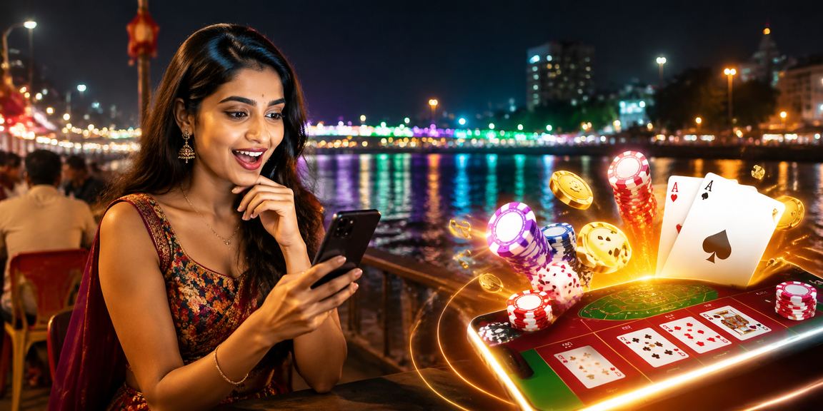 Live casino dealer hosting a table game online